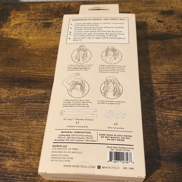 The Satin heartless curling set seriously so soft! 1 piece - Picture 2 of 2